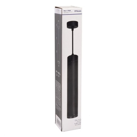 Ceiling light Feron ML1768, IP20, GU10, 35 W, 55x55x200 mm, black color-9