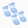 Dog boots, rubber, set 4 pcs, size S, blue