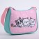 Children's bag for a girl, textile, “three kittens”, 4 cm x 17 cm x 13 cm
