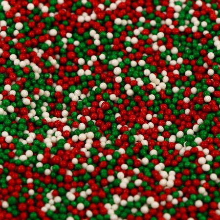 New Year. Sprinking confectionery "Beads New Year Mix", 2 mm, 50 g-1