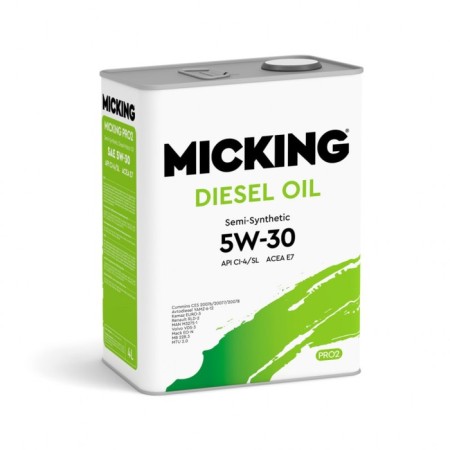 Motor Micking Diesel Oil Pro2, 5W-30 API CI-4/SL, semi-synthetic, 4 liters