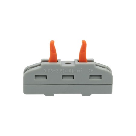 Terminal of the QMC 222-421 Project 1 pole (0.08-4 mm²), gray (50 pcs./Union) rexant-2