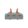 Terminal of the QMC 222-421 Project 1 pole (0.08-4 mm²), gray (50 pcs./Union) rexant