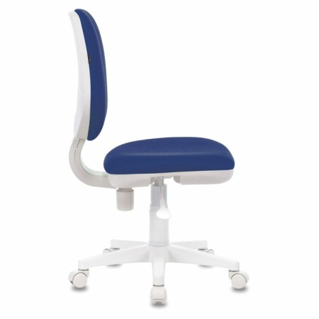 Brabix Fancy MG-201W children's chair, without armrests, white plastic, blue TW-10N-2
