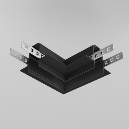 Corner Connector 90 ° Exign built under GCL 9.5 mm, black-1