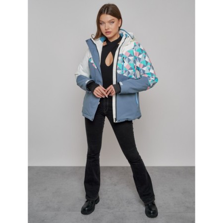 Ski jacket female, size 42, white color-15