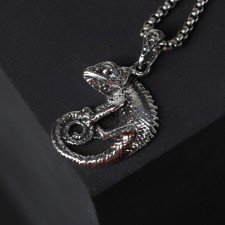 Pompeii's pendulum of the chameleon, the color of black silver, 70 cm