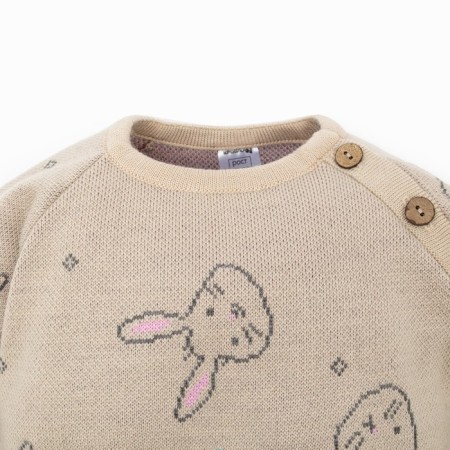 Knitted Knit Kroshka I am “Bunnies”, height 86-92 cm-1
