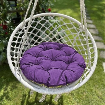Billy swing pillow, diameter 60 cm, purple color-1