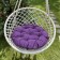 Billy swing pillow, diameter 60 cm, purple color