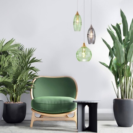 Lotus suspension lamp, 40w, E27, 20x20 cm-2