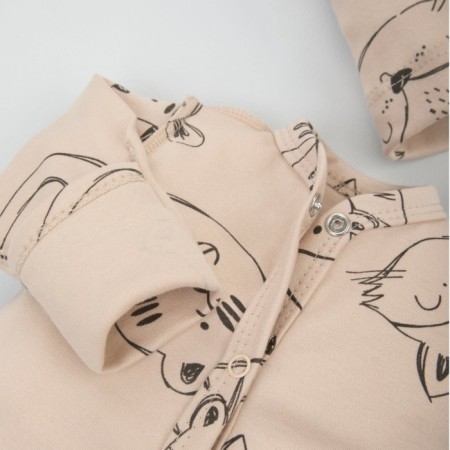 Kinderlitto “Beast Beige”, 4 items, height 50-56 cm-3
