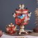 Set "Ryabina", 3 objects, samovar 3 l, teapot 0.7 l, tray