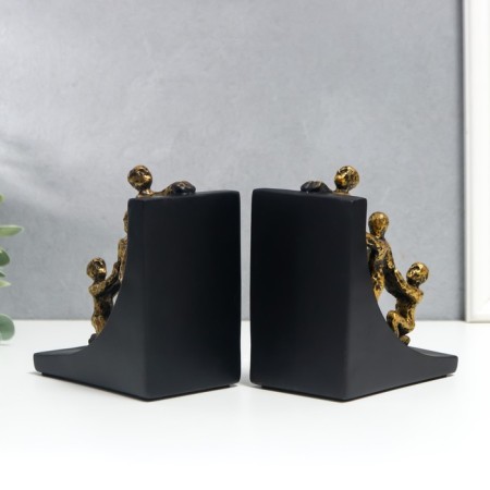 Book holders "constrained by one chain" set 2 pcs 14.5x8.2x12.8 cm-2