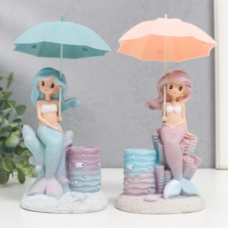 Souvenir Polystone stand "Little Mermaid under the umbrella" mix 20x10x10 cm
