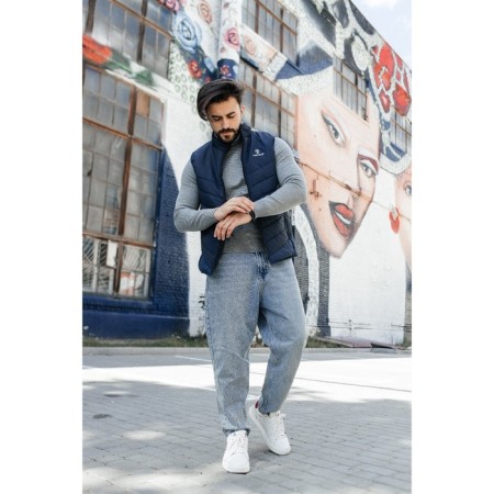 Male ise vest, size 52, dark blue color-3