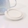 Glass mug with a lid and a spoon Magistro "Diamant", 450 ml, pearly color