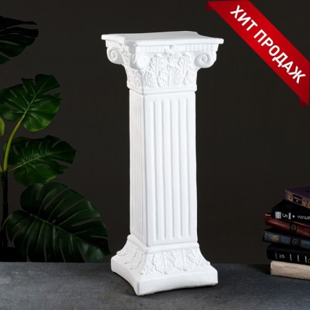 Column "Antique", white 65x27cm