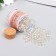 Round 6/0 beads in the bottle "White" transparent-color 20 g