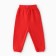 Pants children, red color, height 74 cm