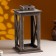 Kashpo wooden "Lantern. Provence" 17x17x31 cm brown