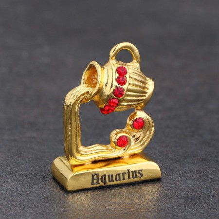 Souvenir the zodiac sign "Aquarius", with crystals