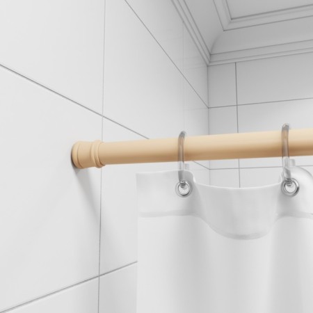 Milardo Easy 015A200M14 shower cornice, telescopic, aluminum, beige-2