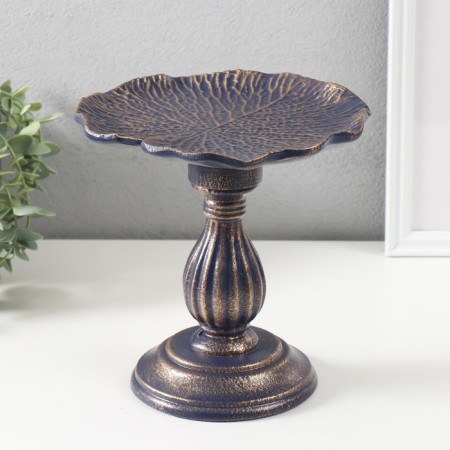 Souvenir tree stand "Florence" Blue with a patina 19.5x19.5x19.5 cm-2