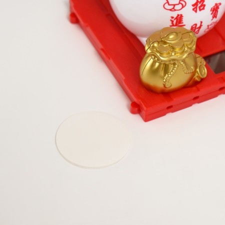 Plastic Plastic "White Mani-Neko with an ingot of Yamba" 8x8x8.5 cm-9