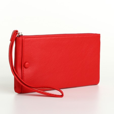 Women's wallet with lightning, red color