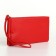 Women's wallet with lightning, red color