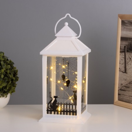 Lamp "Black cat" 3haaa white 14x14x30.5cm-1