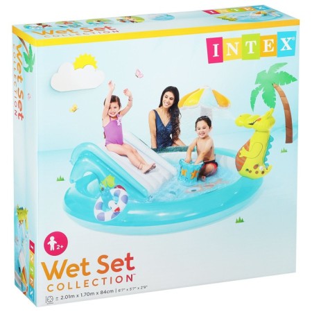 Game Center "Crocodile", 201 x 170 x 84 cm, with a slide and toys, from 2 years, 57165np-2