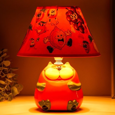 Table lamp "Cat" 1HE14 40W orange 20x20x25cm.-2