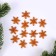New Year's set for the decor "Snowflakes" 12 pcs., Color gold