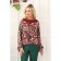 Female blouse, size 42, burgundy color