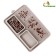 Rug for licking on suction cups with bowls 30 x 20 cm, gray