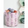 Textile bag “Lavender Dragonfly on a pink background”, for storing things and toys, size 30x30 cm, 18.9 liters