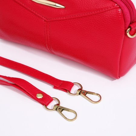 Bag Cross-Bodi with a zipper, pink color-6