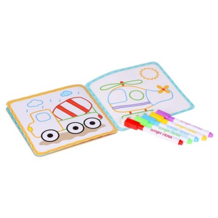 Reusable coloring "Transport", 12 p.-3