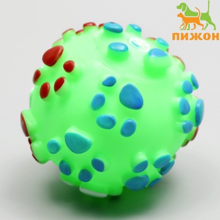 Brying toy "Ball" for dogs, 6.5 cm, green