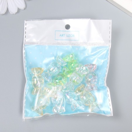 Busina Plastic for creativity "Candy" multi -colored 1.3x1.3x2.9 cm-2