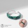 Ring "Ornament" multi, green color in silver, dimensionless