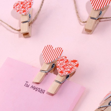 Decorative "hearts" set of 10 pcs.-4