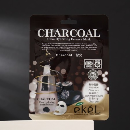Facial mask, "Ekel", with wood coal, 25 ml