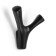 Furniture hook CAPPIO PAW, two -rod, black color
