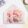 Money envelope "Universal" composition of pink peonies, 16.5 x 8 cm