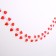 Decor "Girland from the leaves" length - 2.4 m, width - 17 cm, red color