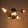 Harder chandelier 6x60W E27 brown, gold 70.5x32.5x21cm
