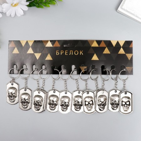 Trick Metal "Token with a skull" silver 5x2.5 cm-3
